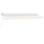 Toldo automático con LED sensor de viento crema 600x300 cm de , Toldos - Ref: Foro24-3069612, Precio: 917,17 €, Descuento: %