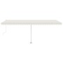 Toldo automático con LED sensor de viento crema 600x300 cm de , Toldos - Ref: Foro24-3069612, Precio: 917,17 €, Descuento: %