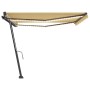 Toldo manual retráctil con LED amarillo y blanco 400x300 cm de , Toldos - Ref: Foro24-3069743, Precio: 490,66 €, Descuento: %