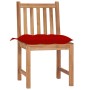 Garden chairs, 8 units, solid teak wood with cushions. by , Garden chairs - Ref: Foro24-3073163, Price: 834,37 €, Discount: %