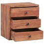 Nightstand with 3 drawers recycled solid wood 35x25x35 cm by vidaXL, Nightstands - Ref: Foro24-283938, Price: 77,66 €, Discou...