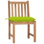 Garden chairs, 8 units, solid teak wood with cushions. by , Garden chairs - Ref: Foro24-3073168, Price: 834,37 €, Discount: %