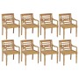 Batavia chairs 8 units solid teak wood with cushions by , Garden chairs - Ref: Foro24-3073362, Price: 969,65 €, Discount: %