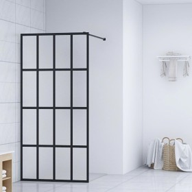 Frosted tempered glass shower screen 90x195 cm by vidaXL, Shower walls and screens - Ref: Foro24-145685, Price: 193,99 €, Dis...