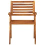 Garden chairs with cushions, 4 units, solid acacia wood. by , Garden chairs - Ref: Foro24-3075196, Price: 381,15 €, Discount: %