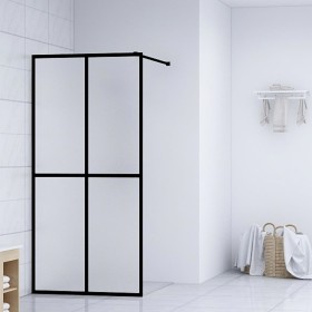 Frosted tempered glass shower screen 80x195 cm by vidaXL, Shower walls and screens - Ref: Foro24-145689, Price: 178,08 €, Dis...