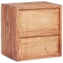 Mesita de noche 3 cajones madera maciza reciclada 35x25x35 cm de vidaXL, Mesitas de noche - Ref: Foro24-283938, Precio: 77,66...