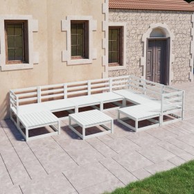 10-teiliges Garten-Lounge-Set aus massivem Kiefernholz von , Gartensets - Ref: Foro24-3075760, Preis: 507,99 €, Rabatt: %