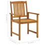 Garden chairs with cushions 8 pcs solid acacia wood by , Garden chairs - Ref: Foro24-3078202, Price: 564,56 €, Discount: %