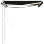 Toldo automático con LED y sensor de viento antracita 3x2,5 m de , Toldos - Ref: Foro24-3069914, Precio: 540,85 €, Descuento: %