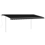 Toldo automático con LED y sensor de viento antracita 5x3 m de , Toldos - Ref: Foro24-3069994, Precio: 760,35 €, Descuento: %