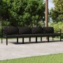 Set muebles de jardín 4 pzas y cojines aluminio gris antracita de , Conjuntos de jardín - Ref: Foro24-3107777, Precio: 594,75...