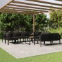 Garden furniture set 10 pieces and cushions anthracite gray aluminum by , Garden sets - Ref: Foro24-3107819, Price: 1,00 €, D...