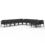 Garden furniture set 10 pieces and cushions anthracite gray aluminum by , Garden sets - Ref: Foro24-3107827, Price: 1,00 €, D...