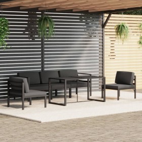 Garden furniture set 6 pieces and cushions anthracite gray aluminum by , Garden sets - Ref: Foro24-3115919, Price: 982,69 €, ...