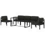 Set muebles de jardín 6 pzas y cojines aluminio gris antracita de , Conjuntos de jardín - Ref: Foro24-3115919, Precio: 982,69...