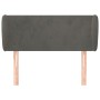 Cabecero de terciopelo gris oscuro 103x23x78/88 cm de , Cabeceros y pies de cama - Ref: Foro24-3116907, Precio: 52,76 €, Desc...