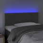 Cabecero con LED de terciopelo gris oscuro 100x5x78/88 cm de , Cabeceros y pies de cama - Ref: Foro24-3121375, Precio: 50,78 ...