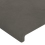 Cabecero con LED de terciopelo gris oscuro 100x5x78/88 cm de , Cabeceros y pies de cama - Ref: Foro24-3121375, Precio: 50,78 ...