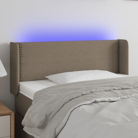 Cabecero con LED de tela gris taupe 83x16x78/88 cm de , Cabeceros y pies de cama - Ref: Foro24-3123074, Precio: 51,95 €, Desc...