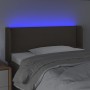 Cabecero con LED de tela gris taupe 83x16x78/88 cm de , Cabeceros y pies de cama - Ref: Foro24-3123074, Precio: 51,95 €, Desc...