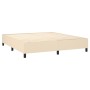 Cama box spring con colchón tela color crema 180x200 cm de , Camas y somieres - Ref: Foro24-3131534, Precio: 618,89 €, Descue...