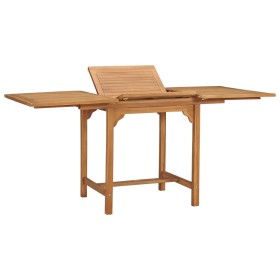 Extendable garden table solid teak wood (110-160)x80x75cm by vidaXL, Garden tables - Ref: Foro24-47420, Price: 205,59 €, Disc...