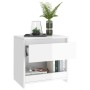 Bedside tables 2 units plywood glossy white 40x30x30 cm by vidaXL, Nightstands - Ref: Foro24-803456, Price: 52,37 €, Discount: %