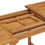 Mesa de jardín extensible madera maciza teca (110-160)x80x75cm de vidaXL, Mesas de jardín - Ref: Foro24-47420, Precio: 205,59...