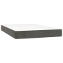 Cama box spring con colchón terciopelo gris oscuro 120x200 cm de , Camas y somieres - Ref: Foro24-3141174, Precio: 373,93 €, ...