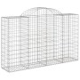 Wire mesh baskets 40 units, arched shape, iron, 200x50x120/140 cm by , Pots and planters - Ref: Foro24-3146359, Price: 3,00 €...