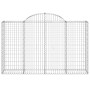 Wire mesh baskets 40 units, arched shape, iron, 200x50x120/140 cm by , Pots and planters - Ref: Foro24-3146359, Price: 3,00 €...