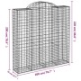 Gabion baskets 14 units, arched shape, iron, 200x50x200/220cm. by , Pots and planters - Ref: Foro24-3146437, Price: 1,00 €, D...