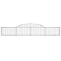 Gabion baskets 25 units, arched shape, iron, 300x30x40/60 cm by , Pots and planters - Ref: Foro24-3146482, Price: 1,00 €, Dis...