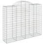 Wire mesh baskets 25 units, arched shape, iron, 200x50x160/180 cm by , Pots and planters - Ref: Foro24-3146399, Price: 2,00 €...