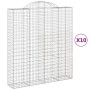 Gabion baskets 10 units, arched shape, iron, 200x50x220/240cm by , Pots and planters - Ref: Foro24-3146454, Price: 1,00 €, Di...