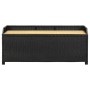 Synthetic black rattan garden storage bench 120 cm by vidaXL, garden benches - Ref: Foro24-46480, Price: 282,28 €, Discount: %