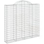 Wire mesh baskets 30 units, arched shape, iron, 200x50x180/200 cm by , Pots and planters - Ref: Foro24-3146421, Price: 3,00 €...