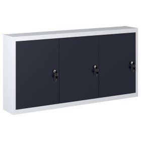 Gray and black metal industrial wall tool cabinet by vidaXL, Tool cabinets - Ref: Foro24-145353, Price: 123,25 €, Discount: %