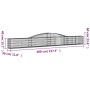 Gabion baskets 20 units, arched shape, iron, 400x30x40/60 cm by , Pots and planters - Ref: Foro24-3146837, Price: 1,00 €, Dis...