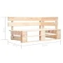 4-teilige Palettenmöbel und Kissen aus imprägniertem Zirbenholz von , Gartensets - Ref: Foro24-3066749, Preis: 362,13 €, Raba...