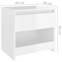 Bedside tables 2 units plywood glossy white 40x30x30 cm by vidaXL, Nightstands - Ref: Foro24-803456, Price: 52,37 €, Discount: %