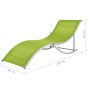 Folding sun loungers 2 units green textilene by vidaXL, Loungers - Ref: Foro24-47787, Price: 227,48 €, Discount: %