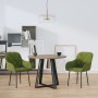 Dining chairs 2 units light green velvet by , dining chairs - Ref: Foro24-344848, Price: 126,86 €, Discount: %