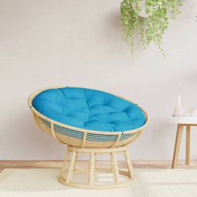 Round cushion in light blue Oxford fabric Ø 100x11 cm by , Cushions for chairs and sofas - Ref: Foro24-361966, Price: 50,99 €...