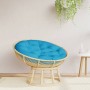 Round cushion in light blue Oxford fabric Ø 100x11 cm by , Cushions for chairs and sofas - Ref: Foro24-361966, Price: 50,22 €...