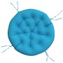 Round cushion in light blue Oxford fabric Ø 100x11 cm by , Cushions for chairs and sofas - Ref: Foro24-361966, Price: 50,22 €...