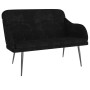 Banco de terciopelo negro 110x76x80 cm de , Bancos - Ref: Foro24-351449, Precio: 137,64 €, Descuento: %