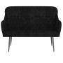 Banco de terciopelo negro 110x76x80 cm de , Bancos - Ref: Foro24-351449, Precio: 137,64 €, Descuento: %