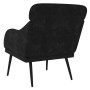 Black velvet armchair 63x76x80 cm by , Armchairs - Ref: Foro24-351440, Price: 99,68 €, Discount: %